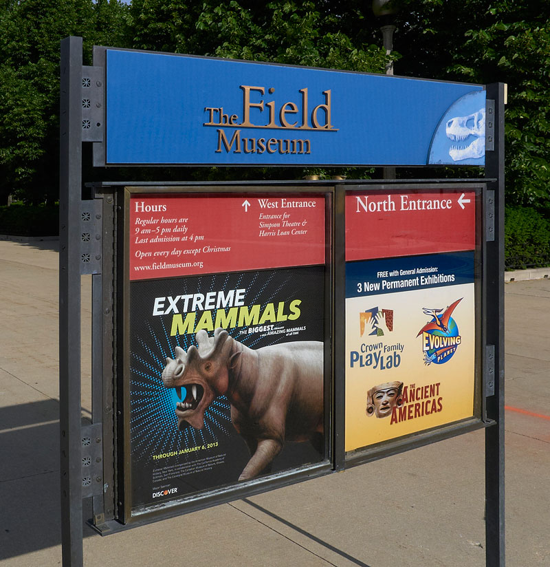 Field Museum Outdoor Signage